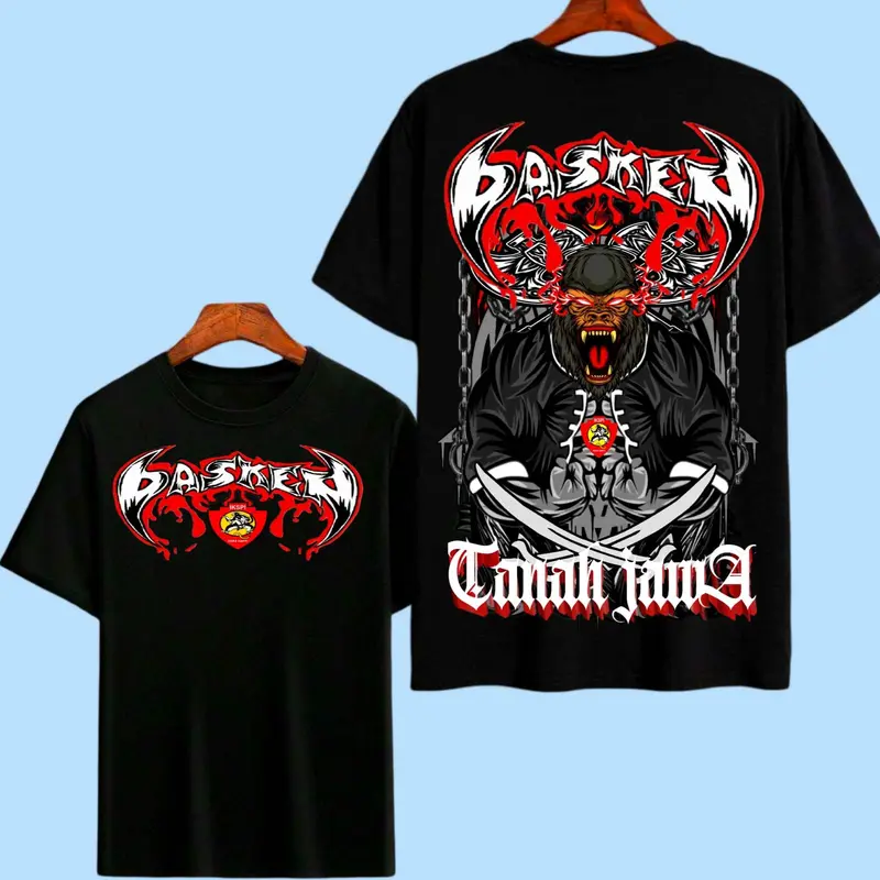 kaos distro ikspi KERA SAKTI  sedulur papat kalimo pancer / Tshirt kaos pasker ikspi terbaru High Pria Kain Katun Nyaman Keren 4