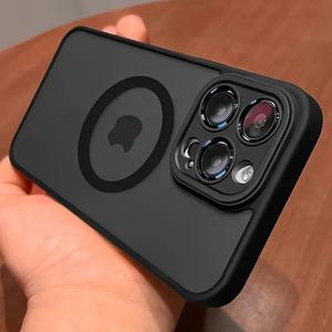 ショックプルーフな電話ケース、ソリッドカラーの電話保護カバー、iPhone 16 15 14 13 12 11 Pro Maxに対応した電話アクセサリー、ケース