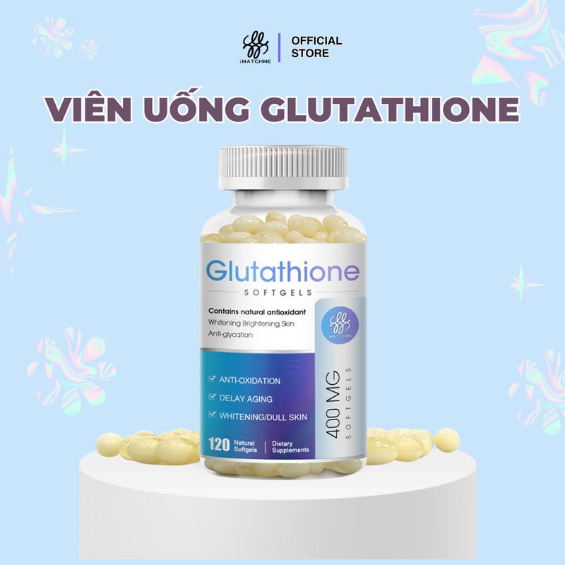 Viên uống iMATCHME Essence Glutathione được VFA công nhận, hỗ trợ làm trắng, chống lão hóa,hỗ trợ giảm nhăn, dành cho da xỉn màu thiếu sức sống - 120 viên uống