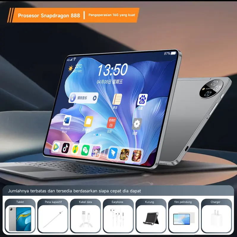 2025 New Eye Protection HD Large Screen Tablet dengan Android Dual System Learning and Office Machine 4
