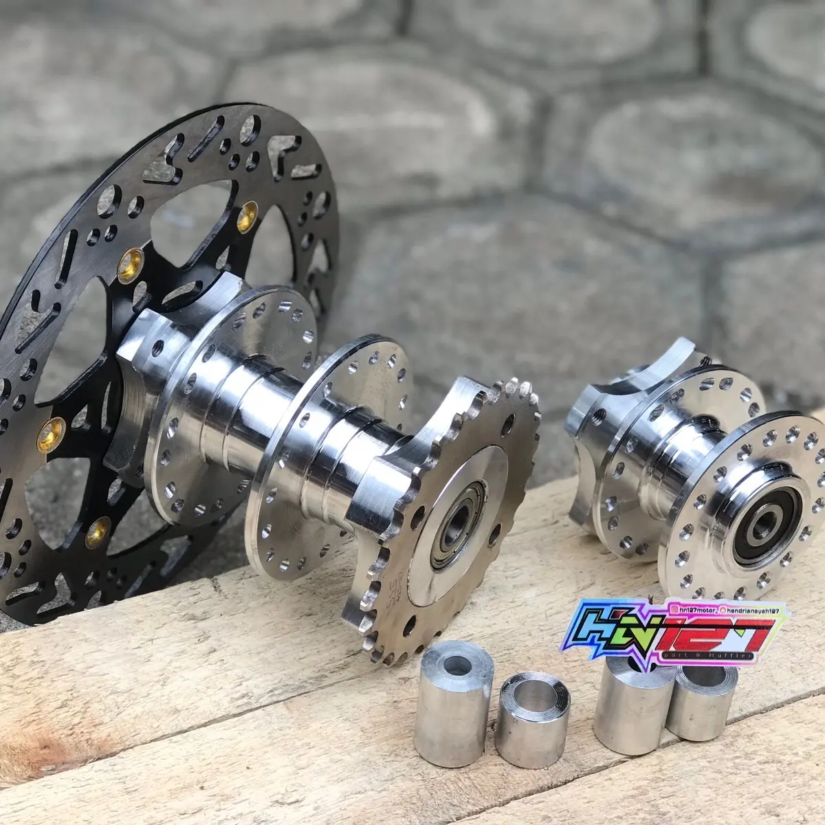 Tromol drag tromol custom depan belakang / tromol custom becak (tanpa ger dan disk)