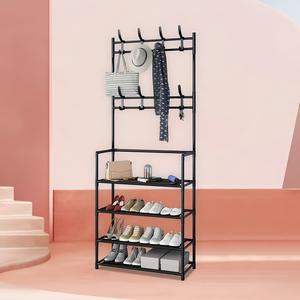 N＋ Organizador Multifuncional para Entrada, Perchero y Zapatero de Diseño Minimalista