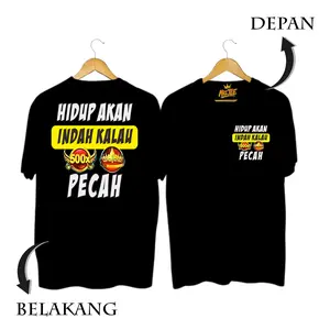 Kaos Dewasa Kata-kata Lengan Pendek Keren dan Kekinian MT-1560 Baju Distro Combed Pria Pasangan Panjang Oblong Nyaman Lembut Katun Wanita Tangan Hitam Polos cowok bajudistro Atasan Couple Putih