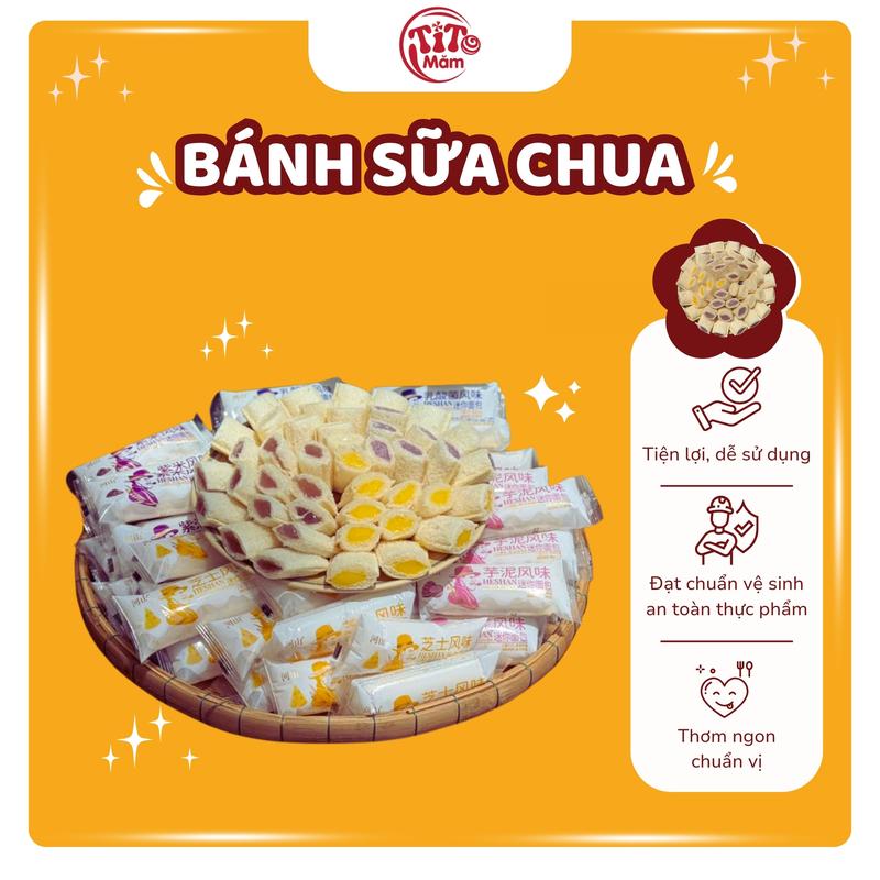 Bánh Sữa Chua Mix Vị - Ngày Trên Bánh Là NSX - HSD: 120ngày Xem Thông Tin Trên Bánh - Phụ Đề Tiếng Việt Đầy Đủ
