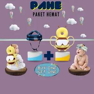 Paket Hemat Pelindung Kepala Bayi-Baby Head protector-Bantal Pelindung dan Helm Pelindung Kepala Bayi Jatuh