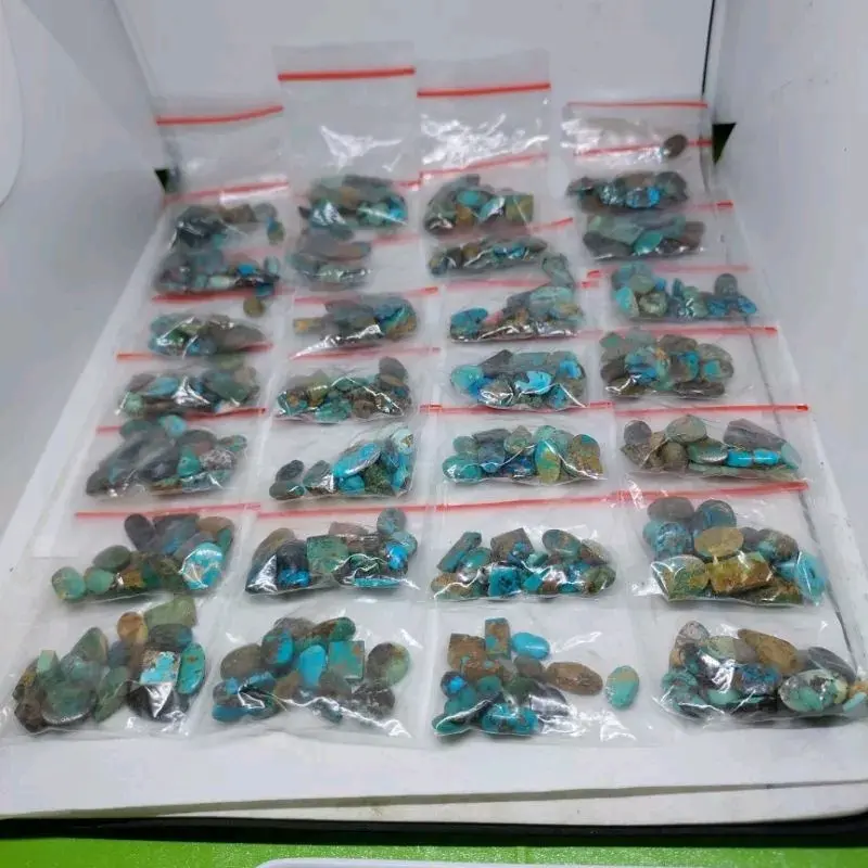Batu pirus persia natural borongan 10pcs(isi 10 batu) 4