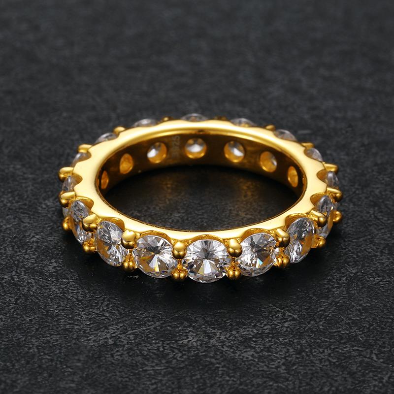 Product Introduction of 【#109】925 Sterling Silver Full Moissanite Rings For Women Men 5