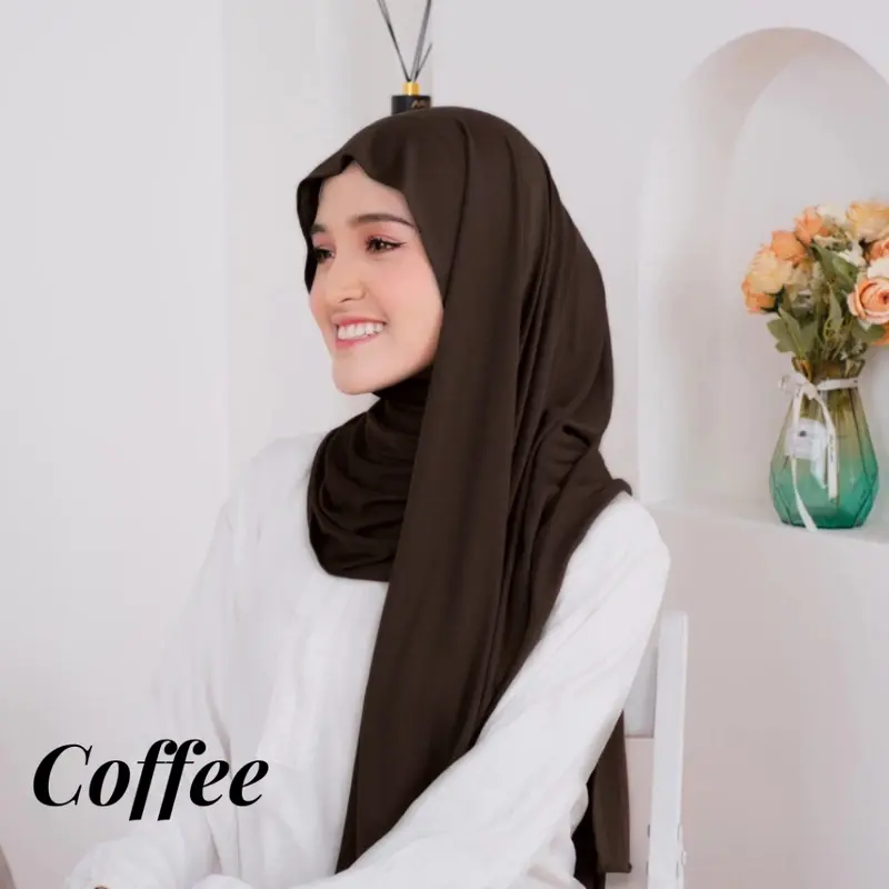 PASHMINA KAOS JERSEY | PASHMINA KAOS MUSLIM | HIJAB CANTIK PASHMINA PANJANG DEWASA| KERUDUNG WANITA PASHMINA JERSEY | PASHMINA SYAL TANPA PAD 5