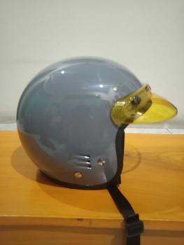 Product Review of Helm Bogo Polos Pria Wanita  Hijab Friendly Terbaru Retro Pet SNI Kaca Motorcycle from S**a 2