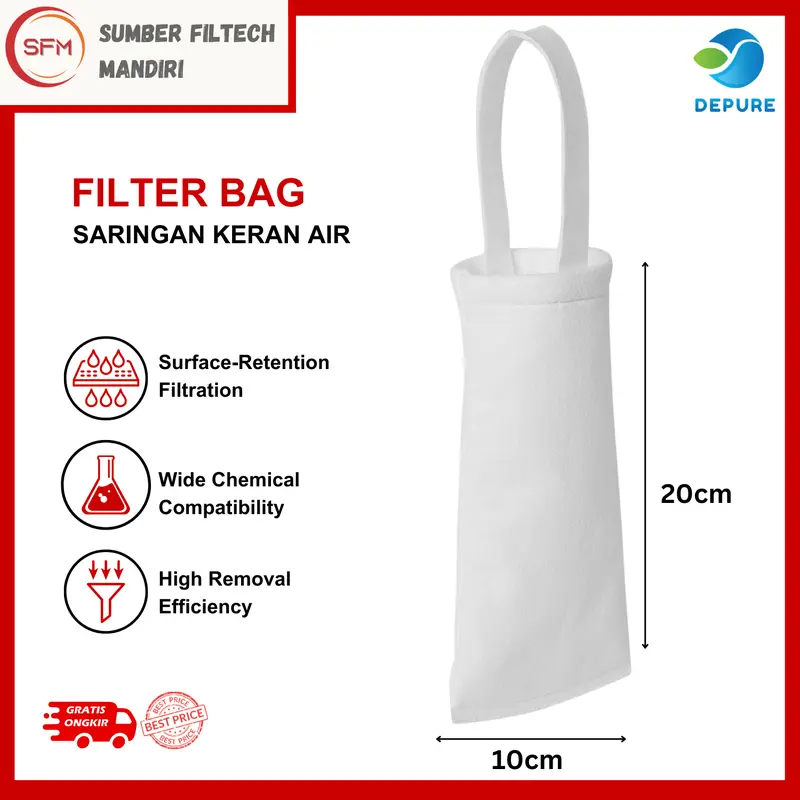 Depure Filter Air Keran / Filter Kran Air Sumur / Kain Saringan Penjernih Air / Filter Saringan Toren / Tandon Air 1