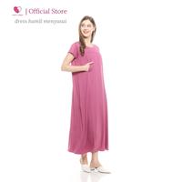Gambar Dress Busui Friendly Bukaan Kanan Kiri untuk Ibu Hamil - Happymomma - Frappucino dari Baju Hamil Menyusui Happymomma Kota Tangerang Selatan 3 Tokopedia