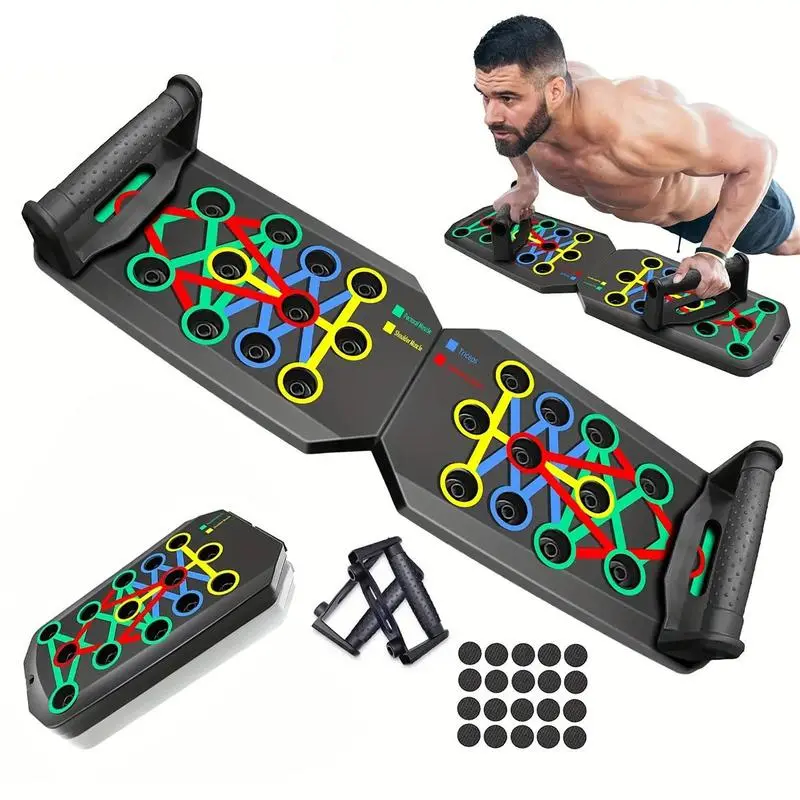 [Flash Deal]Push-up Board, 1 Set Push-up Training Board, Home Push-up Training Board,Chest Muscle Abdominal Muscle Training Equipment for Men & Women Christmas Gifts