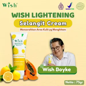 Wish Lightening Selangit Cream by Wish Boyke 75gr - Krim pencerah area kulit yang menghitam mencerahkan