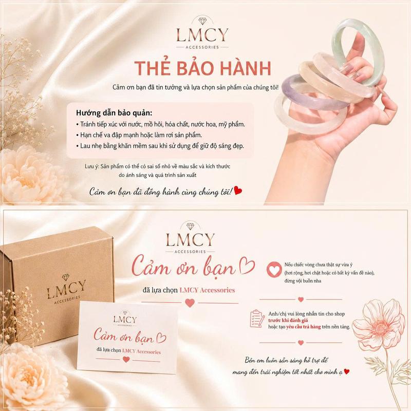 THIỆP CẢM ƠN + PHIẾU BẢO HÀNH