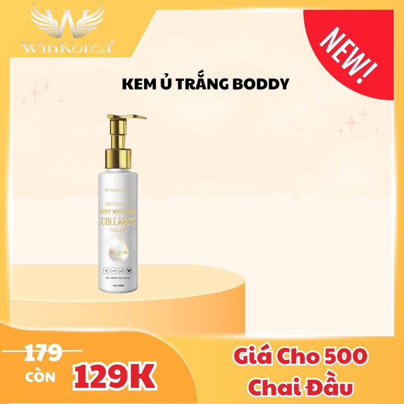  Kem Ủ Trắng Body Collagen Nâng Tone Giúp Dưỡng Trắng Da Dưỡng Ẩm Da Thương Hiệu: WinKorea Skincare Nữ Làm Đẹp Da Dưỡng Body Women 