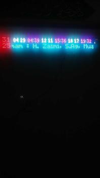 Product Review of jam digital masjid rgb ukuran 160x20cm & 200x20cm from K**g A**n 0