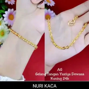 Nuri Besar Gol Gelang Tintanium Anti Karat dengan Desain Elegan dan Tahan Lama Titanium