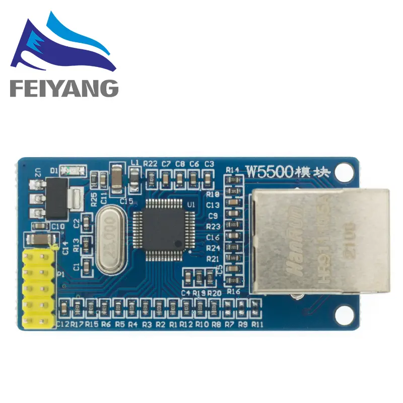 W5500 Ethernet Shield LAN Network Module Support TCP/IP 51/ STM32 Microcontroller Program With 32k Bytes SPI 3.3V/5V Over W5100