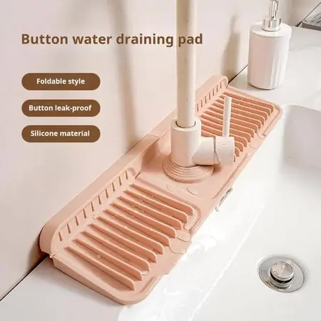 *Silicone Faucet Mat Multifunctional Bathroom Sink Drain Mat Kitchen Sink Drying Mat Countertop Protection Drain Rack air  keran krancuc  ipiring