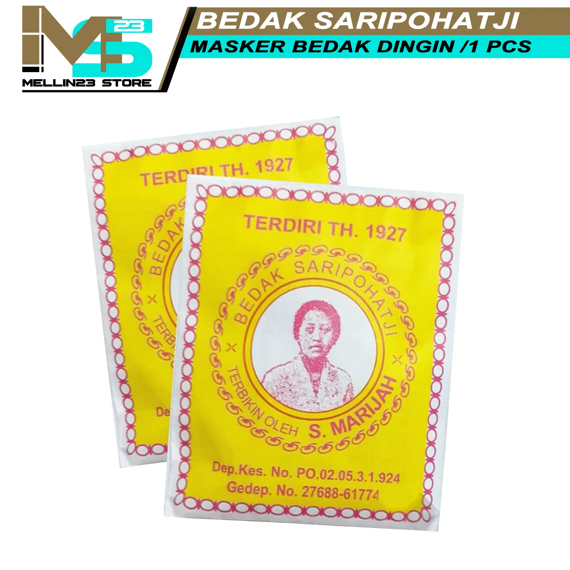 bedak saripohatji bedak masker dingin original asli ciamis /1 pcs bedak dingin mencerahkan memutihkan wajah isi 1 pcs