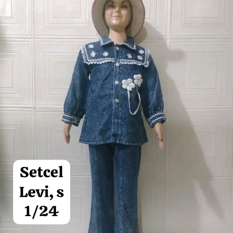 setelan celana jeans cutbray anak umur 2-9 tahun Parsel 4