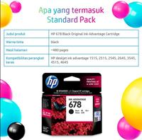Gambar Tinta Printer HP 678 Tri Colour Cartridge Original Ink-Advantage dari Doran Gadget Official Kota Administrasi Jakarta Pusat 5 Tokopedia