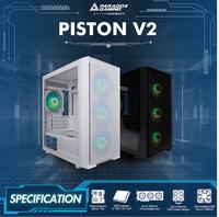 Gambar CASING PARADOX GAMING PISTON V2 - Mid Tower mATX Case Tempered Glass (Free 4x ARGB Fan) dari Techno Computer Bali Kota Denpasar 3 Tokopedia