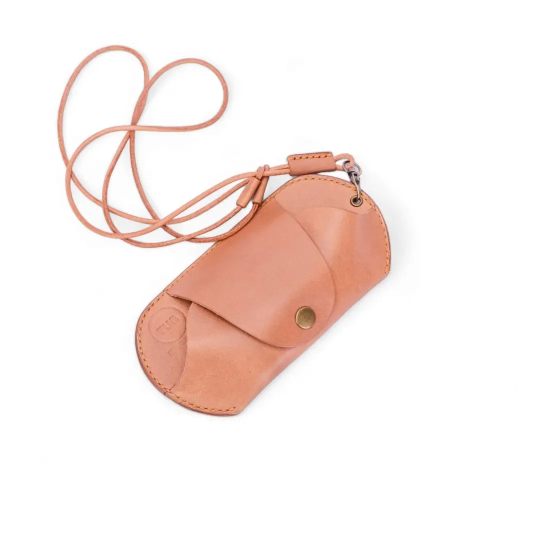 TUQ Nedham Brown - Glasses Case Tempat Kacamata Kulit Asli