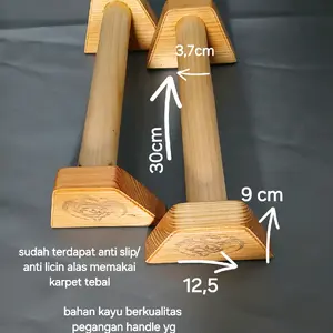 wooden paralletes push up parraletes alat push up bar handstand alat olahraga