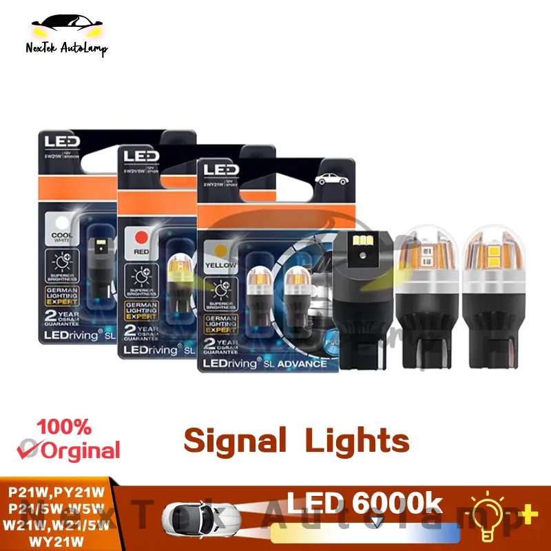 For OSRAM LEDriving SL Advance LED T10 T20 S25 12V White Light Red Light Amber Light Car Signal Turn Bulb