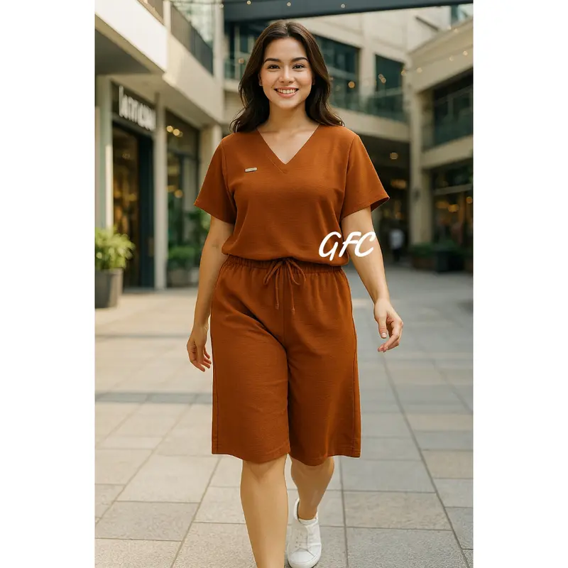 Setelan Crinkle Wanita / Setelan Baju Wanita Kekinian / One Set Crinkle Airflow Premium / Setelan Crinkle Pendek 0