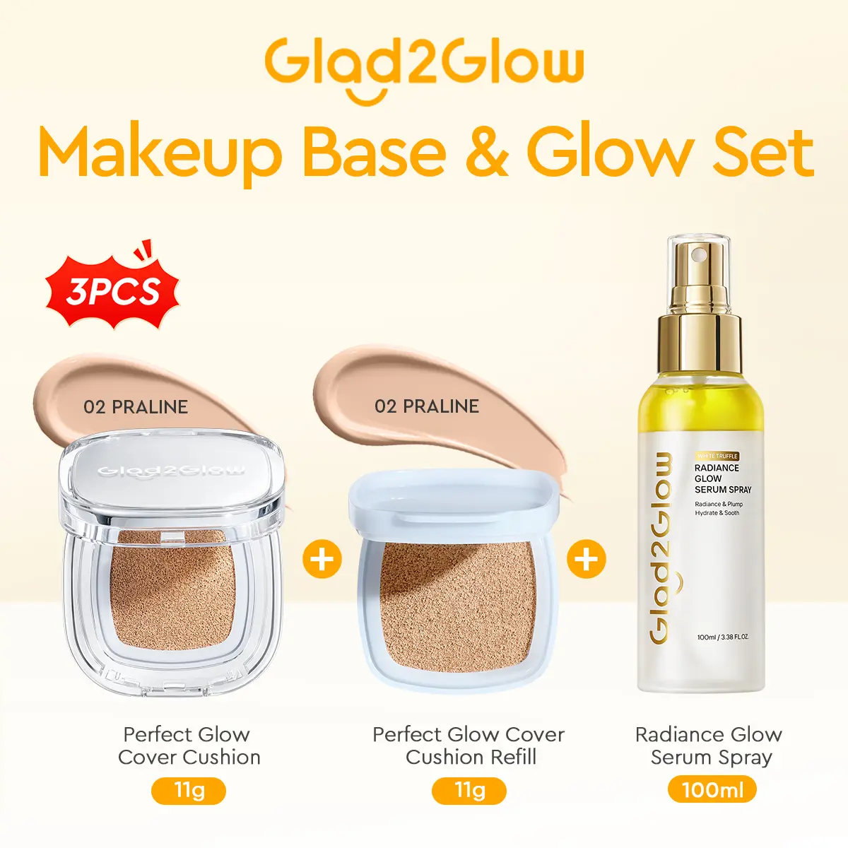 Cushion+Cushion Refill 02 Praline