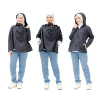 Gambar Malilkids Jaket Selimut Multifungsi Ibu dan Bayi Jacket Hoodie Hug and Go 3in1 Fleece - Mono Love dari Malilkids Shop Kab. Bandung Barat 3 Tokopedia