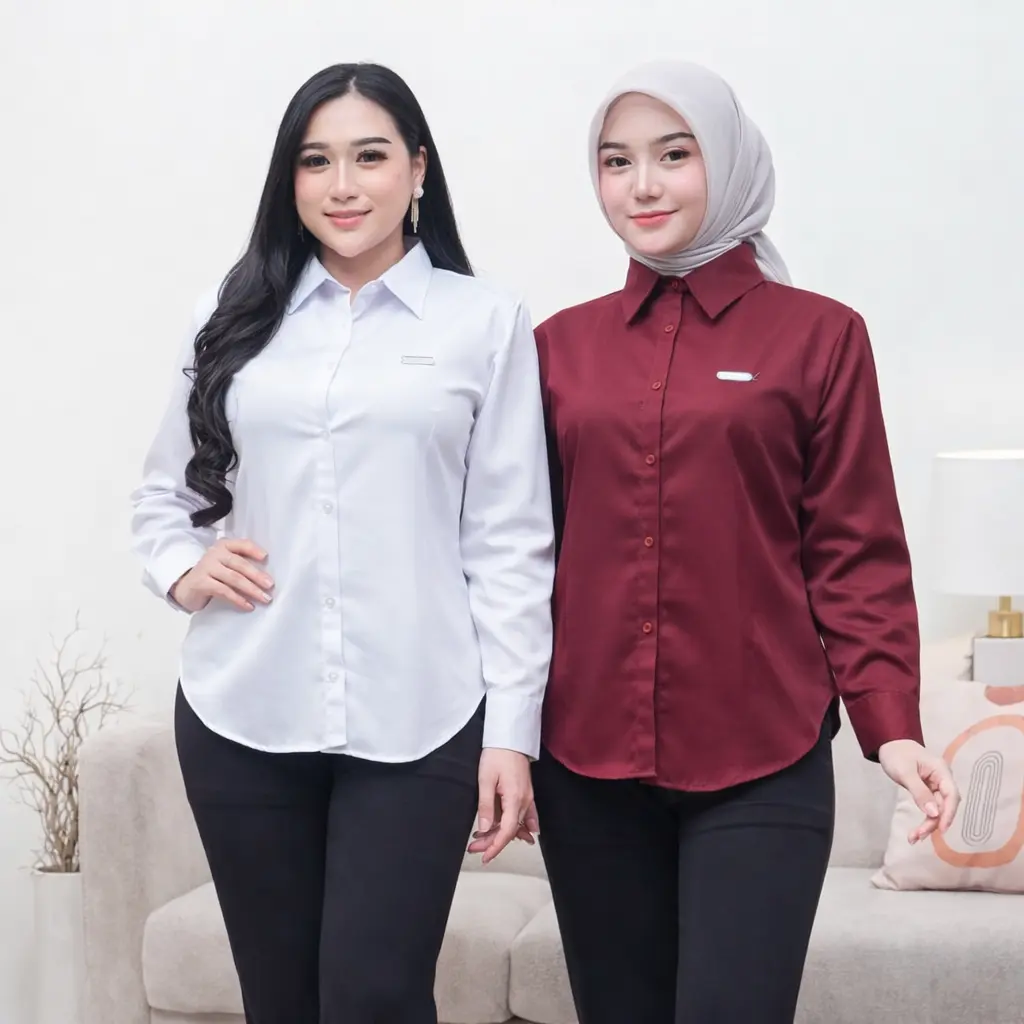 Putih - Maroon