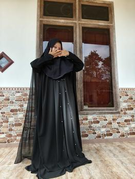 Product Review of Anum Premium Series Shafira Set Abaya Matt.Ceruty Armany Cocok untuk Kondangan dan Syar'i - Muslim Gamis Lembut Mewah Outer Mutiara from N**z S**a 1