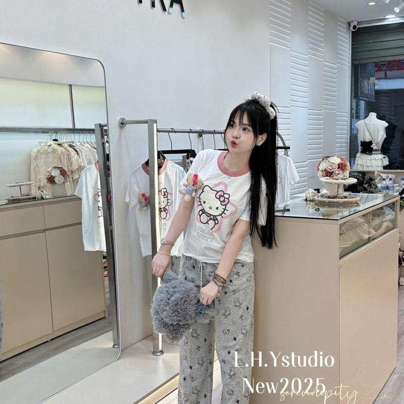 Sét bộ mèo chất cotton Hàn mịn chuẩn LHY ( Hàng Có Sẵn) 4