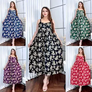 DRESS YUKENSI NAGITA MOTIF FUJI LD 120 BAHAN RAYON ADEM