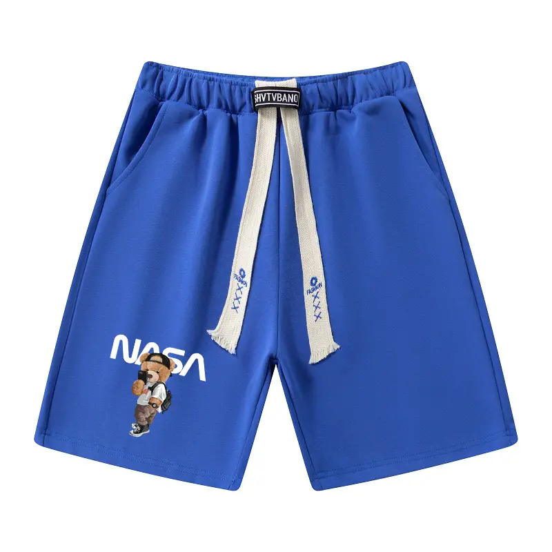 Fashionable casual men's and women's pure cotton printed shorts