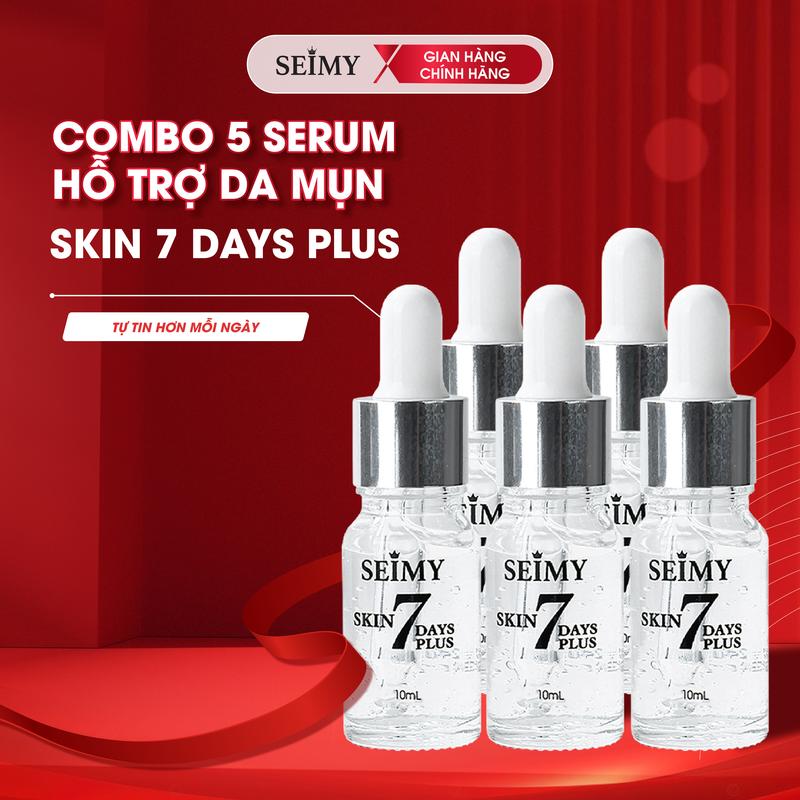  Combo 5 Chai Serum hỗ trợ mụn thâm - Skin 7 Days Plus 10ml  ƯU ĐÃI ĐỘC QUYỀN  - DÀNH CHO KHÁCH SỈ 