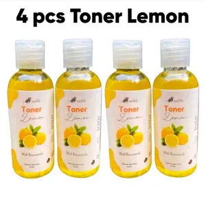 Paket Bundling 4 pcs Toner Lemon with Niacinamide 60ml BPOM auto glowing