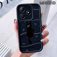 Gambar Casing Hp untuk Realme C63 C61 Note 60 Note 60X Narzo N63 Case Kucing Hitam Kasing Anti-Sidik Jari Silikon Kasus Lembut Casing - Gaya1, Realme C63 4G dari MHKEID MALL Kab. Tangerang 1 Tokopedia