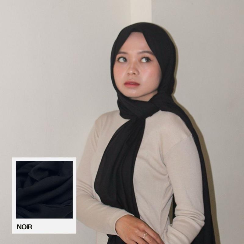 PASHMINA - RAYON VISCOSE PREMIUM HITAM (NOIR) 0