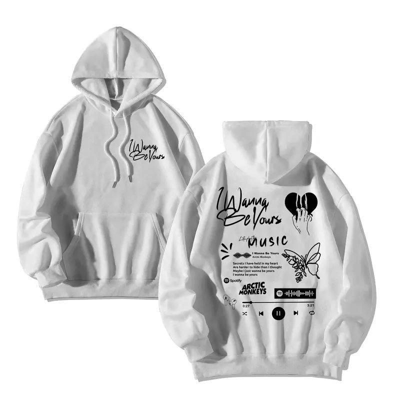 [Aesthetic Version] Hoodie I Wanna Be Yours Version Cotton Fleece Unisex 2