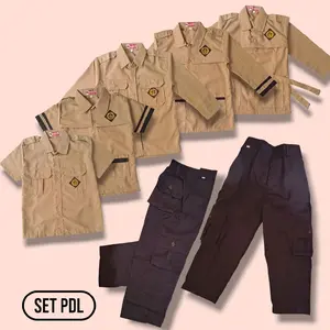 SETELAN SERAGAM SEKOLAH PRAMUKA PDL ANAK SD LAKI-LAKI DAN PEREMPUAN