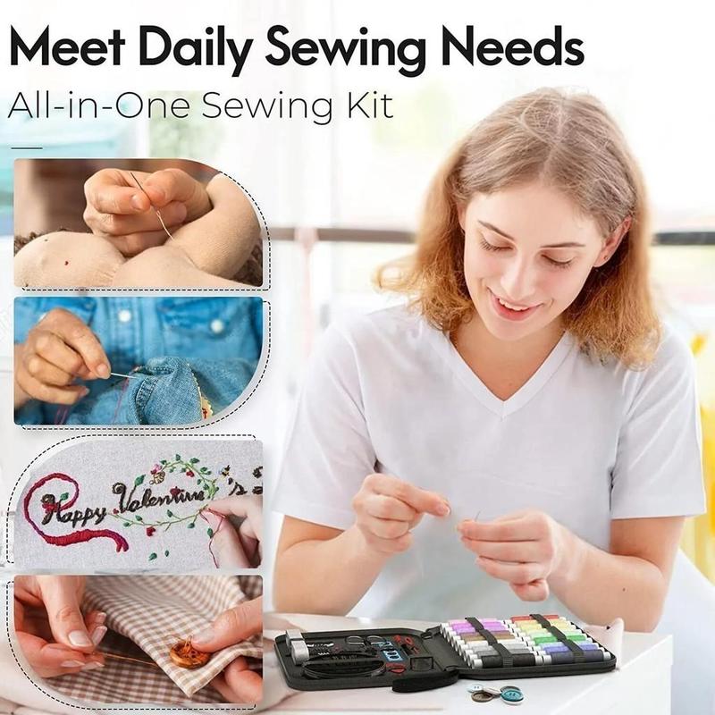 Product Introduction of Set Alat Jahit 97Pcs Jumbo Set Sewing Kits Set Alat Jahit With Pouch Aksesoris Jahit Sewing Accessories Set Kotak Jarum dan Benang Set Alat Jahit Rumah Alat Jahit Bepergian Jarum dan Benang 30
