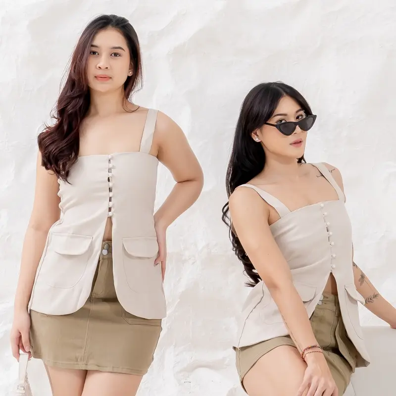 [GURLBUCKET] Malow Top / Atasan / Top Semiwoll "Pakaian Wanita" 2