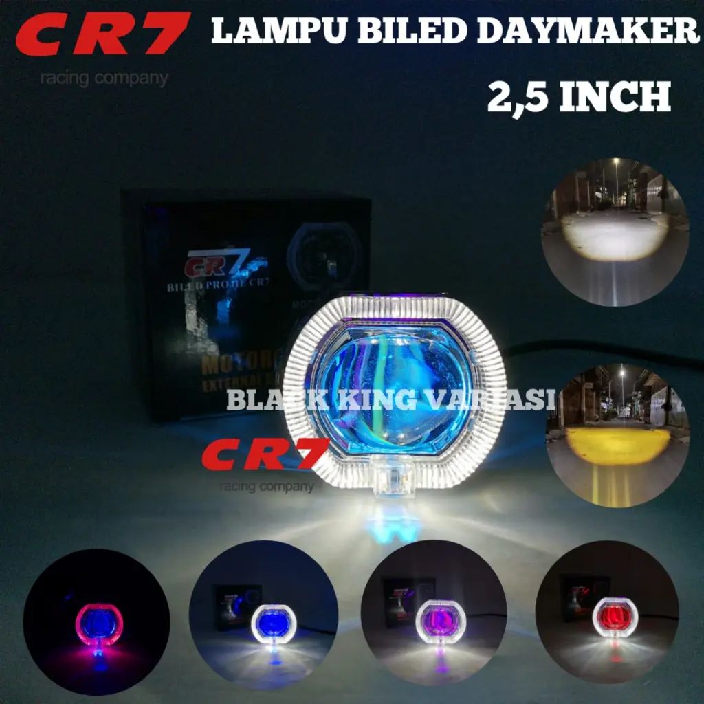 Lampu Biled Projie 2,5 inch Lampu Tembak Biled Projie Universal Lampu Projie Biled Cut Off 2,5 Inch Lampu Utama Biled Ala Ala