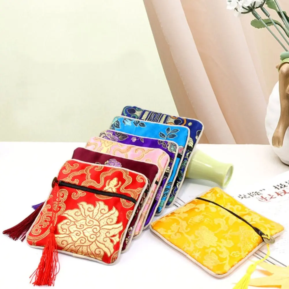 Túi Sắp Xếp Vải, Chất Lượng Cao, Thêu Phong Cách Trung Quốc ví đựng tiền Xu Túi Trang Sức Nhỏ