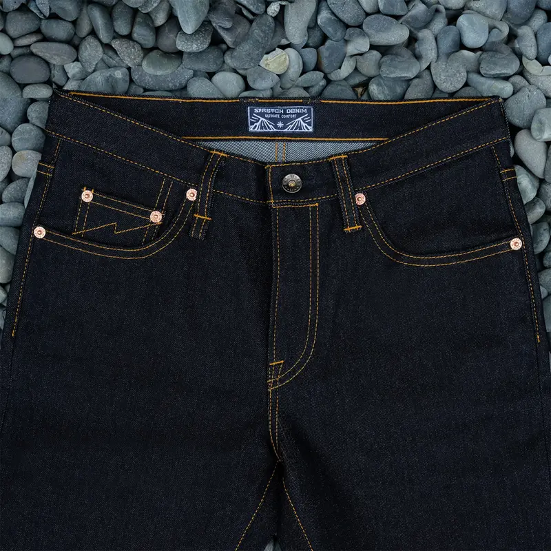 Sage Genesis Series : 14oz Deep Indigo Stretch Ultimate Quality Projectile Loomed Denim 2