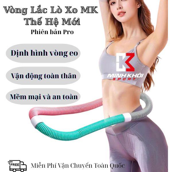  Vòng Lắc Eo Lò Xo Pro 1,2Kg Vỏ Kín Mềm Mại Tập Bụng Toàn Thân An Toàn 12 Tháng Bảo Hành 